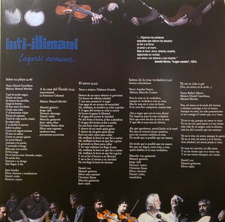 Inti Illimani : Lugares Comunes (LP, Album, RE)