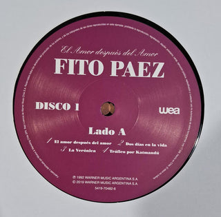 Fito Páez : El Amor Después Del Amor (2xLP, Album, RE)