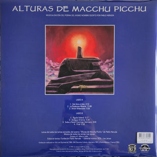 Los Jaivas : Alturas De Macchu Picchu (LP, Album, RE, Gat)