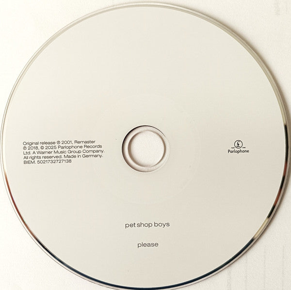 Pet Shop Boys : Please  (CD, Album, RE, RM, Dig)