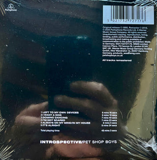 Pet Shop Boys : Introspective  (CD, Album, RE, RM, Dig)