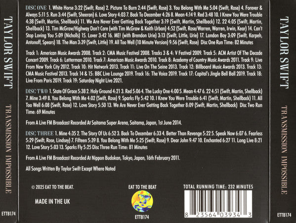 Taylor Swift : Transmission Impossible (3xCD, Unofficial)