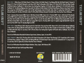 Taylor Swift : Transmission Impossible (3xCD, Unofficial)