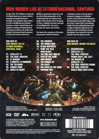 Iron Maiden : En Vivo! (Live At Estadio Nacional, Santiago) (2xDVD-V, Dlx, Ltd, Multichannel, PAL, Ste)