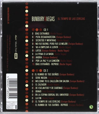 Enrique Bunbury & Nacho Vegas : El Tiempo De Las Cerezas (2xCD, Album, RE)