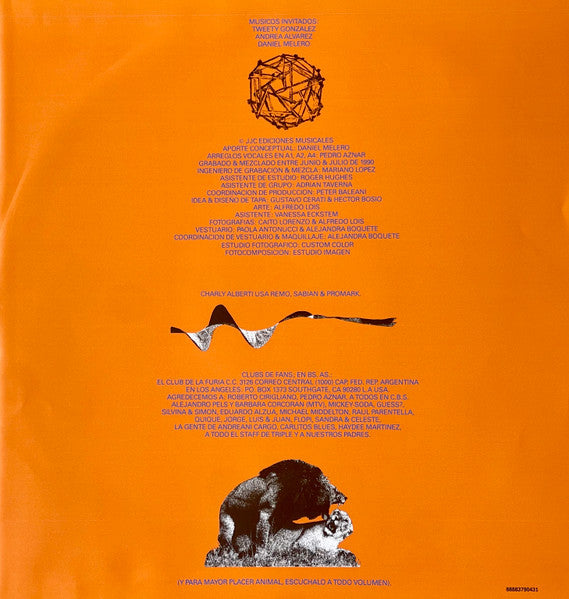 Soda Stereo : Canción Animal  (LP, RE, 140)