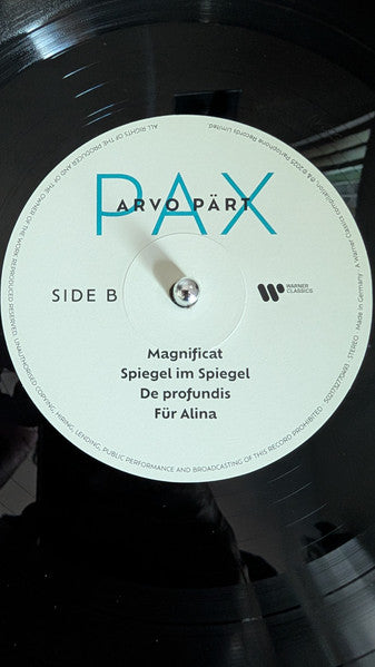 Arvo Pärt : Pax (LP, Comp, 140)