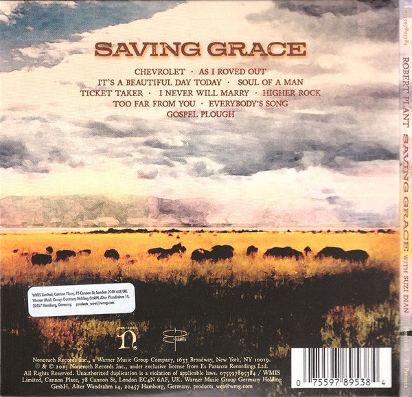Robert Plant With Suzi Dian : Saving Grace (CD, Album)
