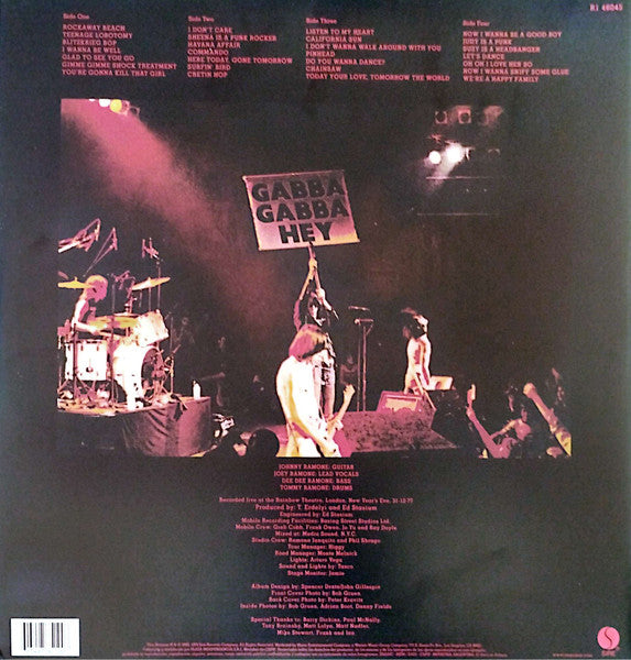 Ramones : It's Alive (2xLP, Album, RE, Gat)