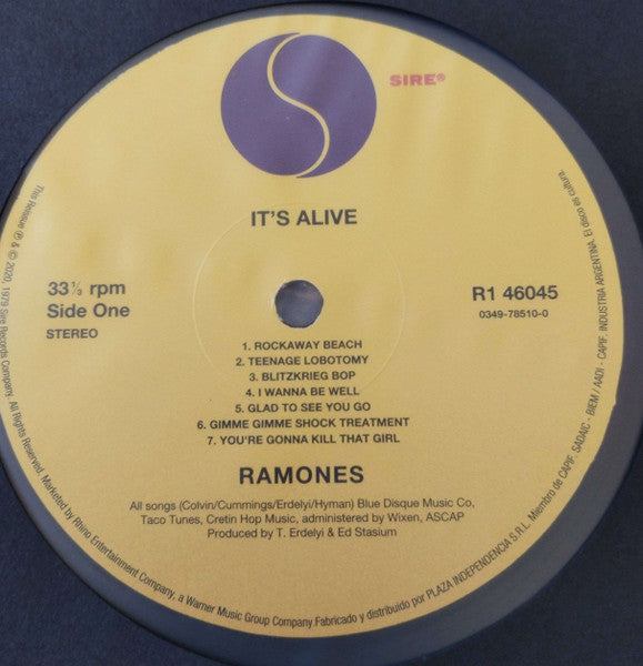 Ramones : It's Alive (2xLP, Album, RE, Gat)