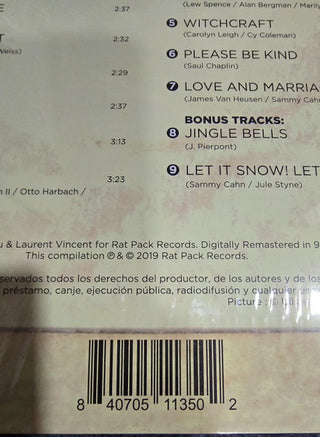 Frank Sinatra : I Won't Dance (LP, Comp, Whi)