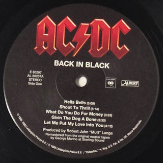 AC/DC : Back In Black (LP, Album, RE, RM)