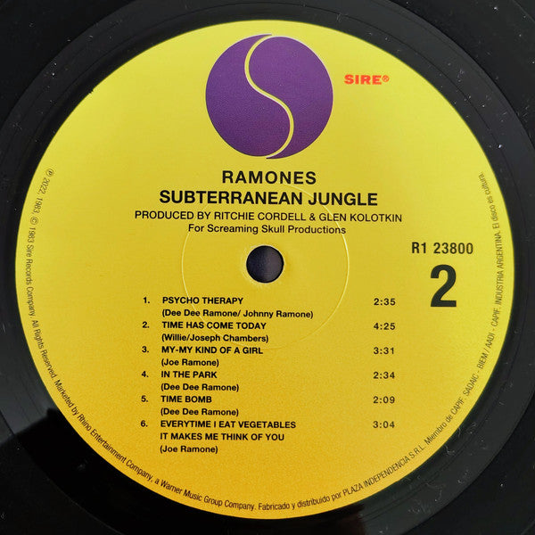 Ramones : Subterranean Jungle (LP, Album, RE)