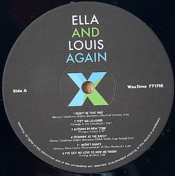 Ella* And Louis* : Ella And Louis Again (LP, Album, Mono, Dlx, Ltd, RE, RM, 180)