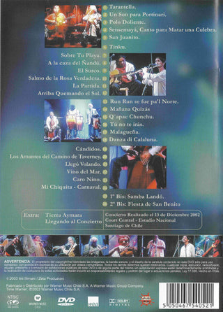 Inti Illimani : Lugares Comunes, Court Central Santiago - Chile (DVD-V, NTSC + CD, Album)