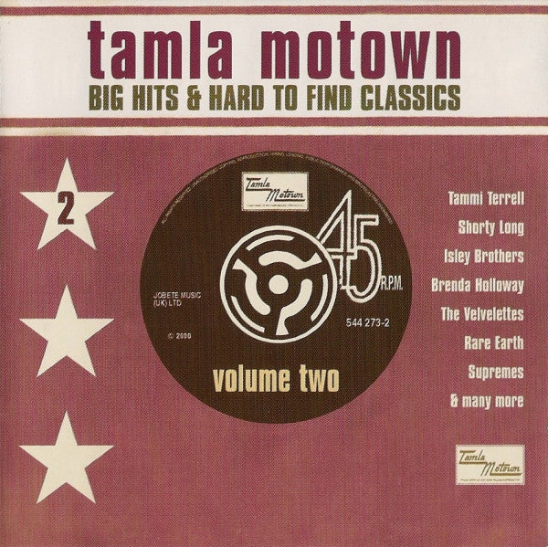 Various : Tamla Motown Big Hits & Hard To Find Classics (Volume Two) (CD, Comp, RE, Uni)