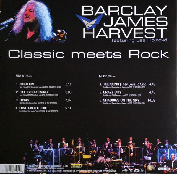 Barclay James Harvest Featuring Les Holroyd With Prague Philharmonic Orchestra : Classic Meets Rock (LP, Album)
