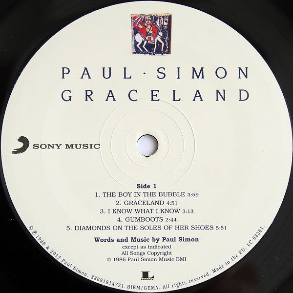 Paul Simon : Graceland (LP, Album, RE, RM)