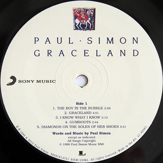 Paul Simon : Graceland (LP, Album, RE, RM)