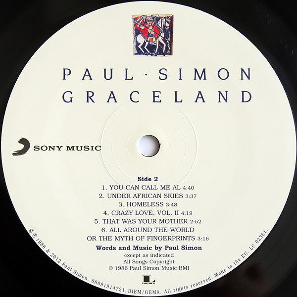 Paul Simon : Graceland (LP, Album, RE, RM)