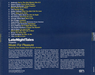 Various : LateNightTales Presents Music For Pleasure (CD, Comp, Mixed)