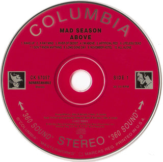 Mad Season : Above (CD, Album, Ter)