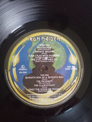 Iron Maiden : Seventh Son Of A Seventh Son (LP, Album, RE, RM)