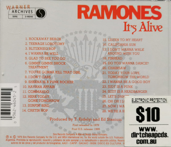 Ramones : It's Alive (CD, Album, RE)