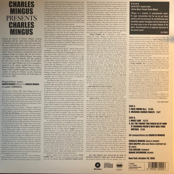 Charles Mingus : Presents Charles Mingus (LP, Album, Ltd, RE, RM)