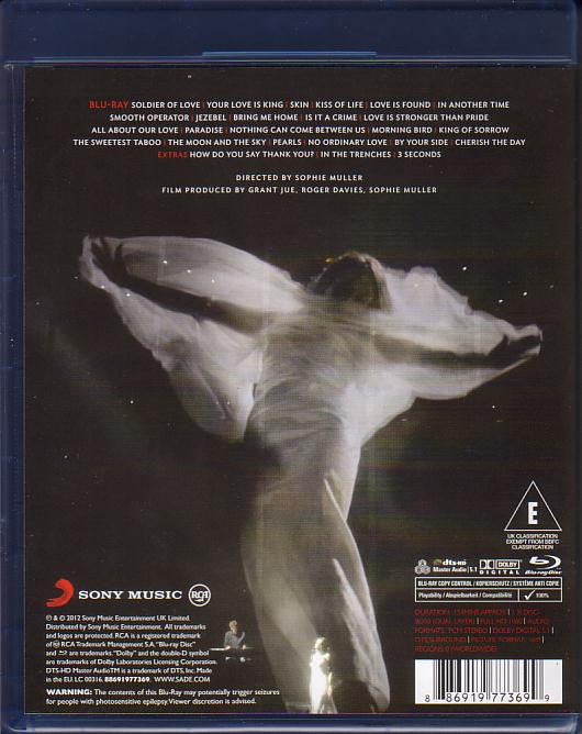 Sade : Bring Me Home | Live 2011 (Blu-ray, Album, Multichannel, Son)