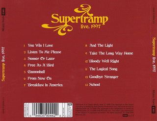 Supertramp : Live, 1997 (CD, RE)