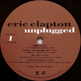 Eric Clapton : Unplugged (2xLP, Album, RE, 180)
