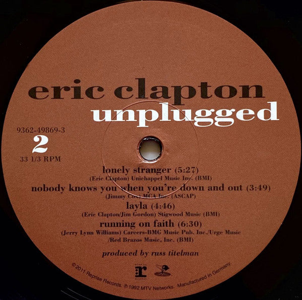 Eric Clapton : Unplugged (2xLP, Album, RE, 180)