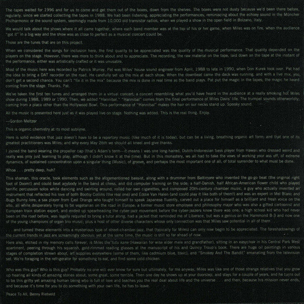 Miles Davis : Live Around The World (CD, Album)