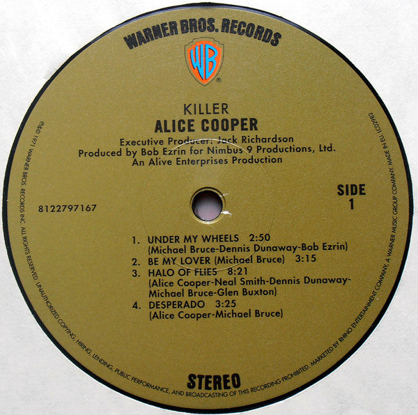Alice Cooper : Killer (LP, Album, RE, 180)