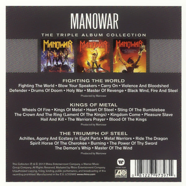 Manowar : The Triple Album Collection (CD, Album, RE + CD, Album, RE + CD, Album, RE + Bo)