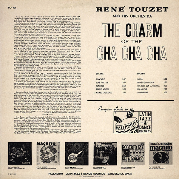 René Touzet : The Charm Of The Cha Cha Cha (LP, Album, RE)