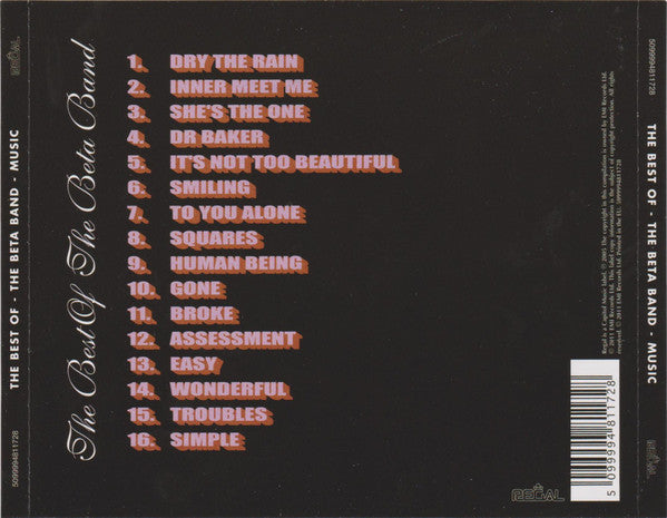 The Beta Band : Music (The Best Of The Beta Band) (CD, Comp)