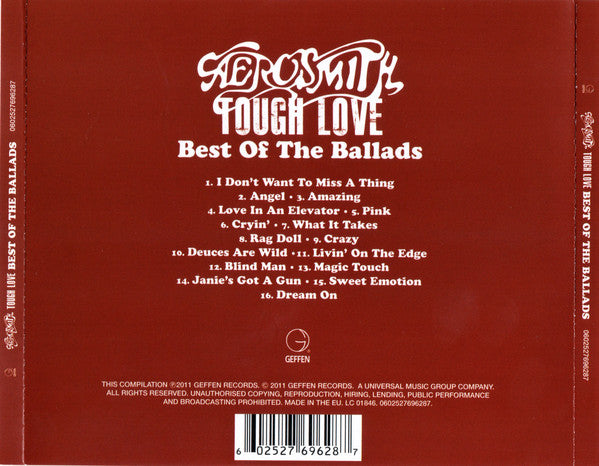 Aerosmith : Tough Love - Best Of The Ballads (CD, Comp)