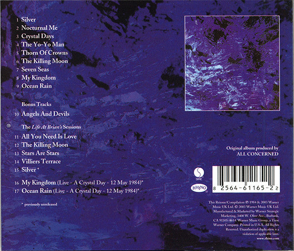 Echo & The Bunnymen : Ocean Rain (CD, Album, RE, RM)