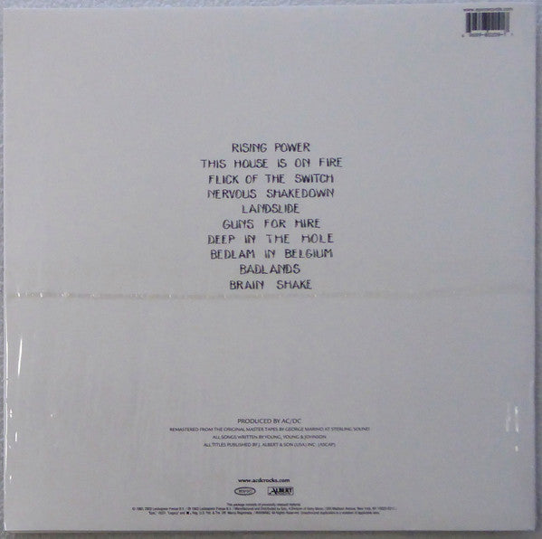 AC/DC : Flick Of The Switch (LP, Album, RE, RM, 180)