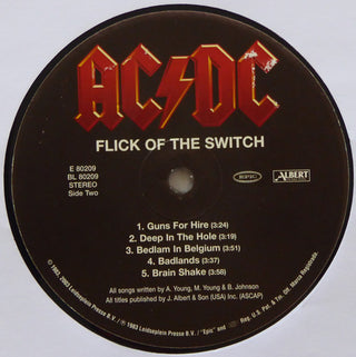 AC/DC : Flick Of The Switch (LP, Album, RE, RM, 180)
