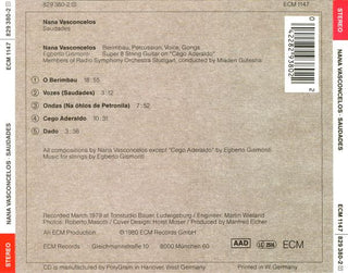 Naná Vasconcelos : Saudades (CD, Album)