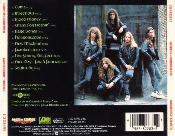 Overkill : Horrorscope (CD, Album, RP)