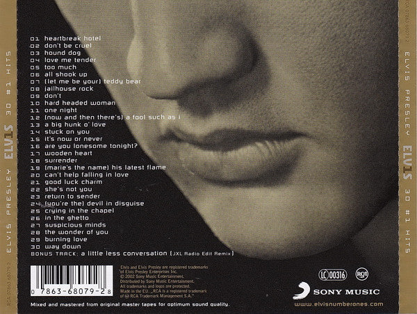 Elvis Presley : ELV1S 30 #1 Hits (CD, Comp, RE, RM)