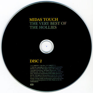 The Hollies : Midas Touch: The Very Best Of (2xCD, Comp, RM)