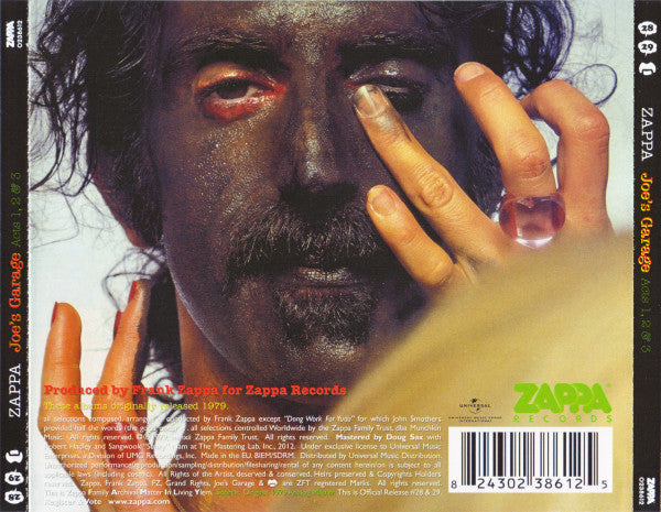 Frank Zappa : Joe's Garage Acts 1, 2 & 3 (2xCD, Comp, RE, RM)