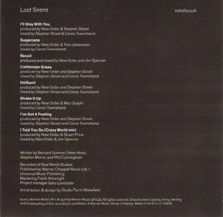 New Order : Lost Sirens (CD, MiniAlbum)