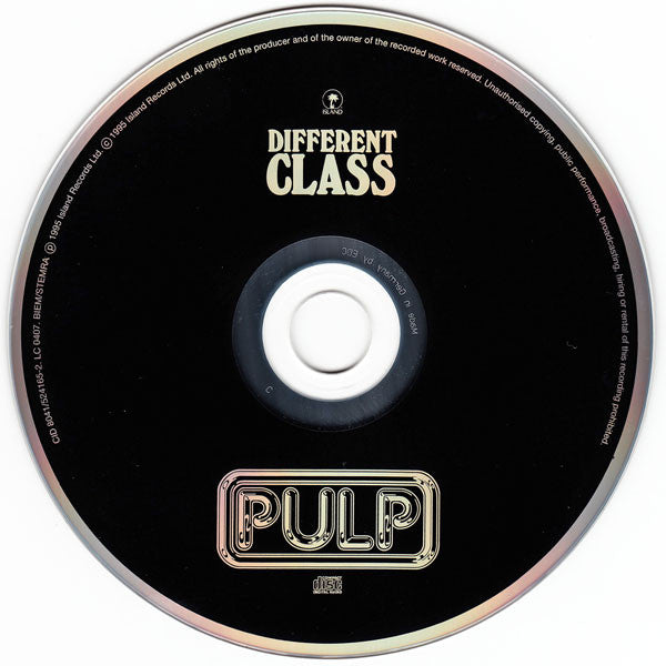 Pulp : Different Class (CD, Album, RE, Bla)