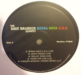 The Dave Brubeck Quartet : Bossa Nova U.S.A. (LP, Album, Ltd, RE, RM, 180)